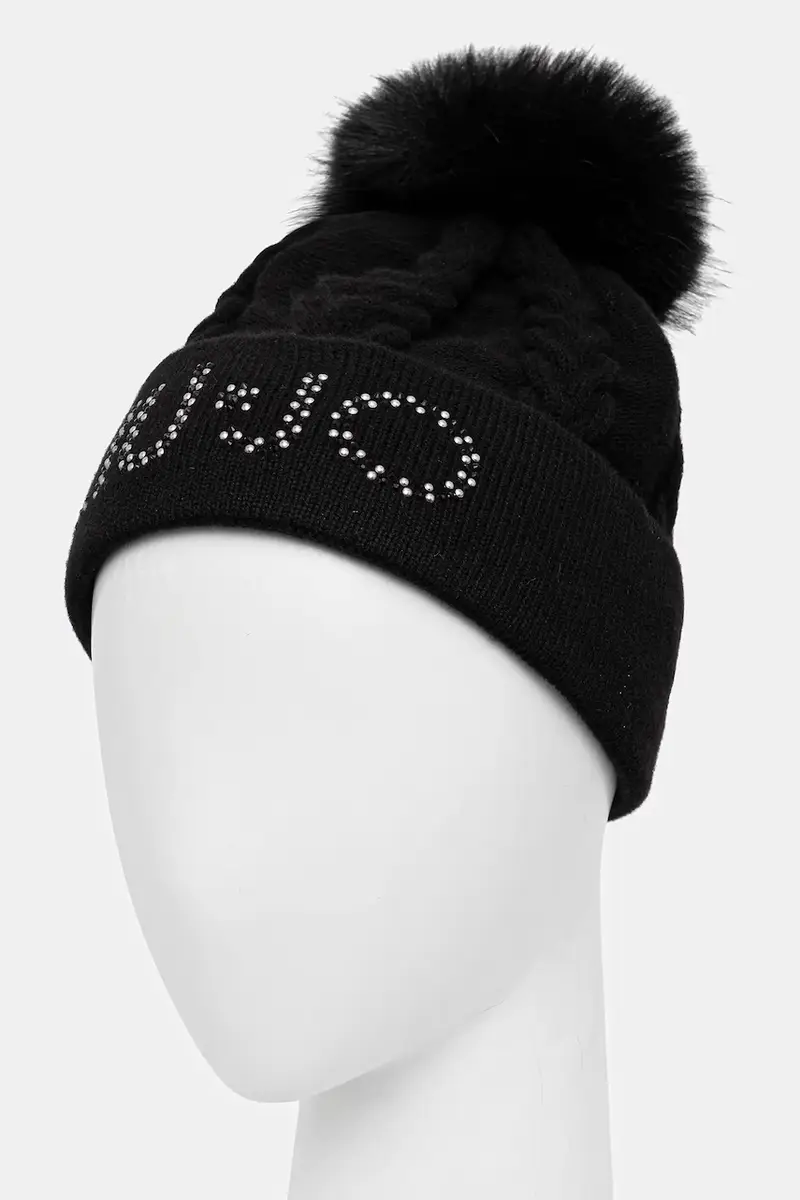 cappello in lana colore nero 2F5058.M0300 miniatura 2