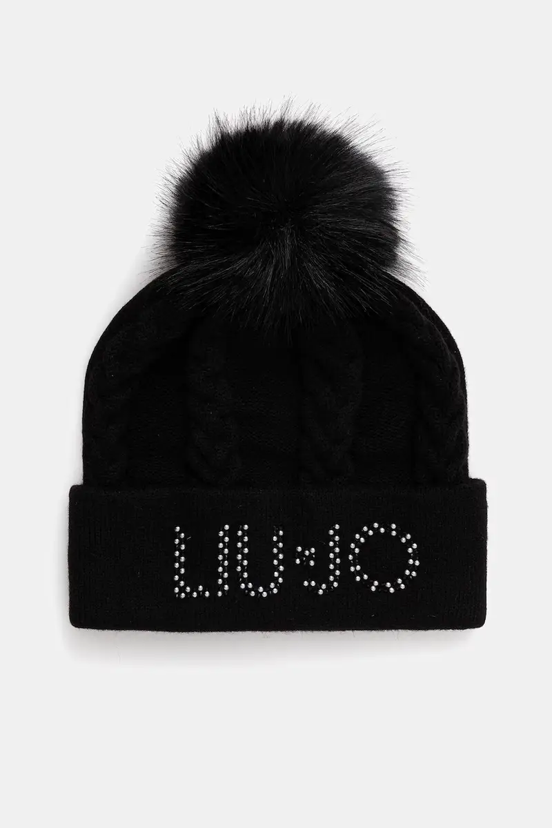 cappello in lana colore nero 2F5058.M0300