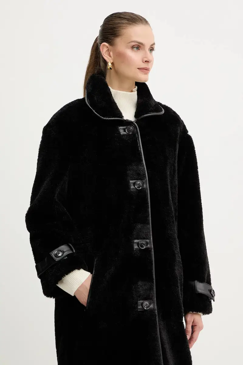 cappotto colore nero MF5313 E0936 miniatura 4