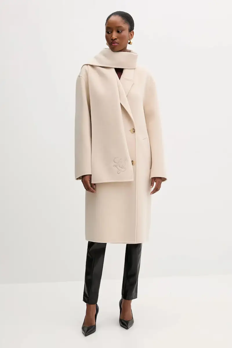 cappotto in lana colore beige MF5025 T4627