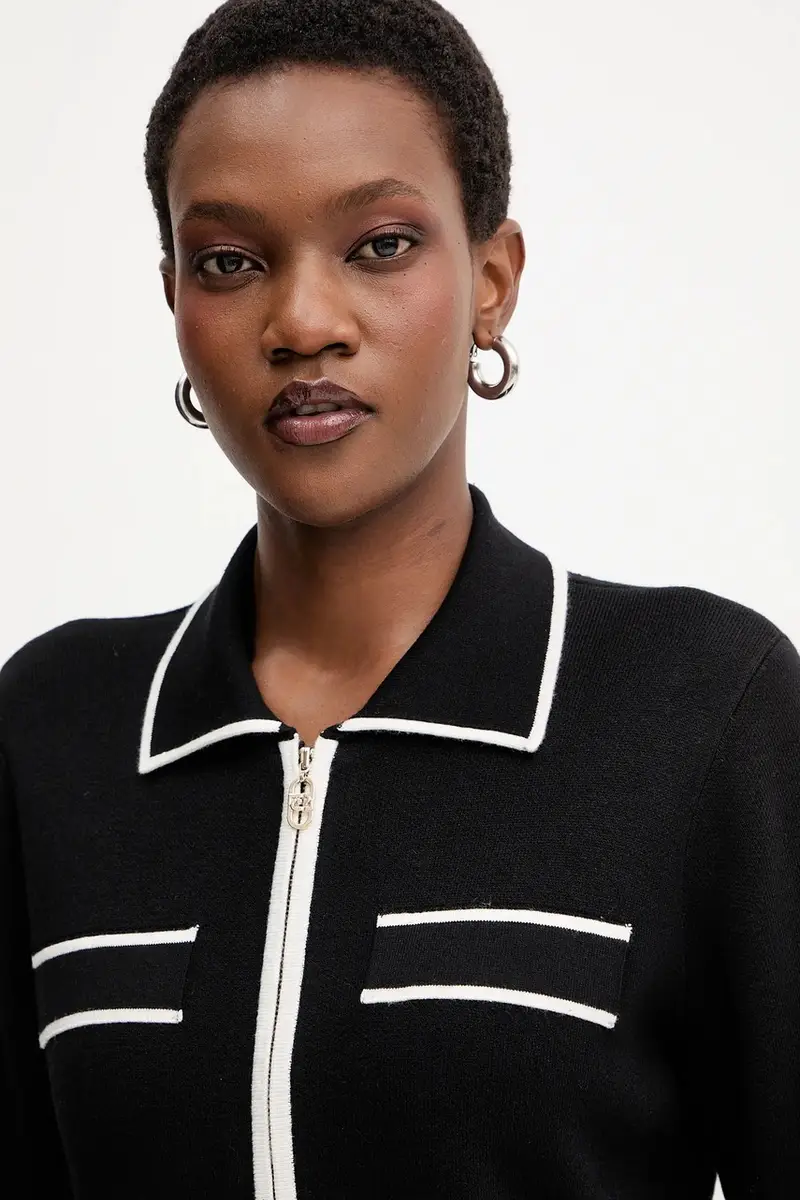 Liu Jo Cardigan Donna Nero 3643569 miniatura 4