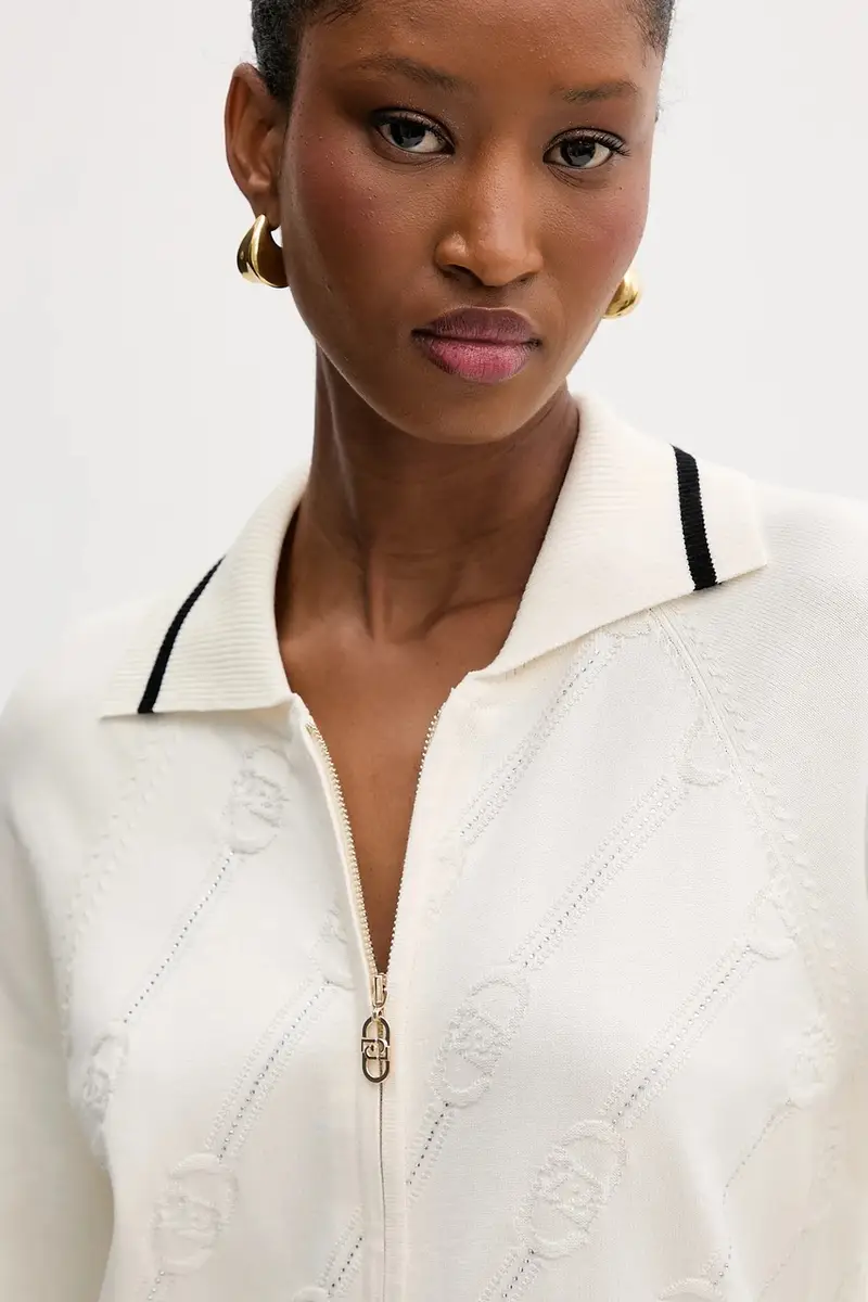 Liu Jo Cardigan Donna Beige 3423459 miniatura 4