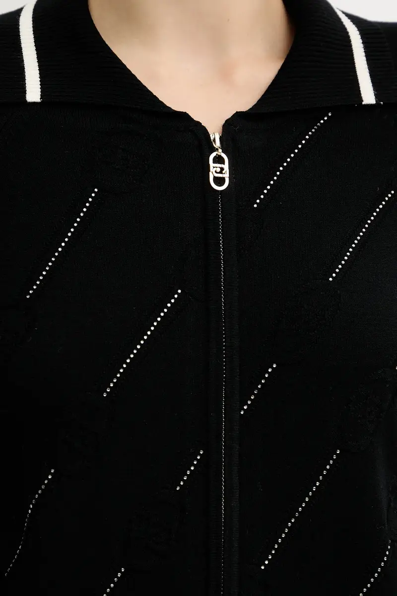 Liu Jo Cardigan Donna Nero 3643207 miniatura 5