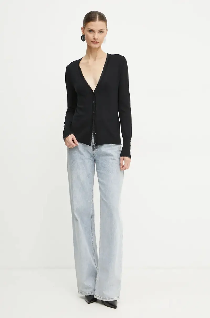 Liu Jo Cardigan Donna Nero 3395429 miniatura 2