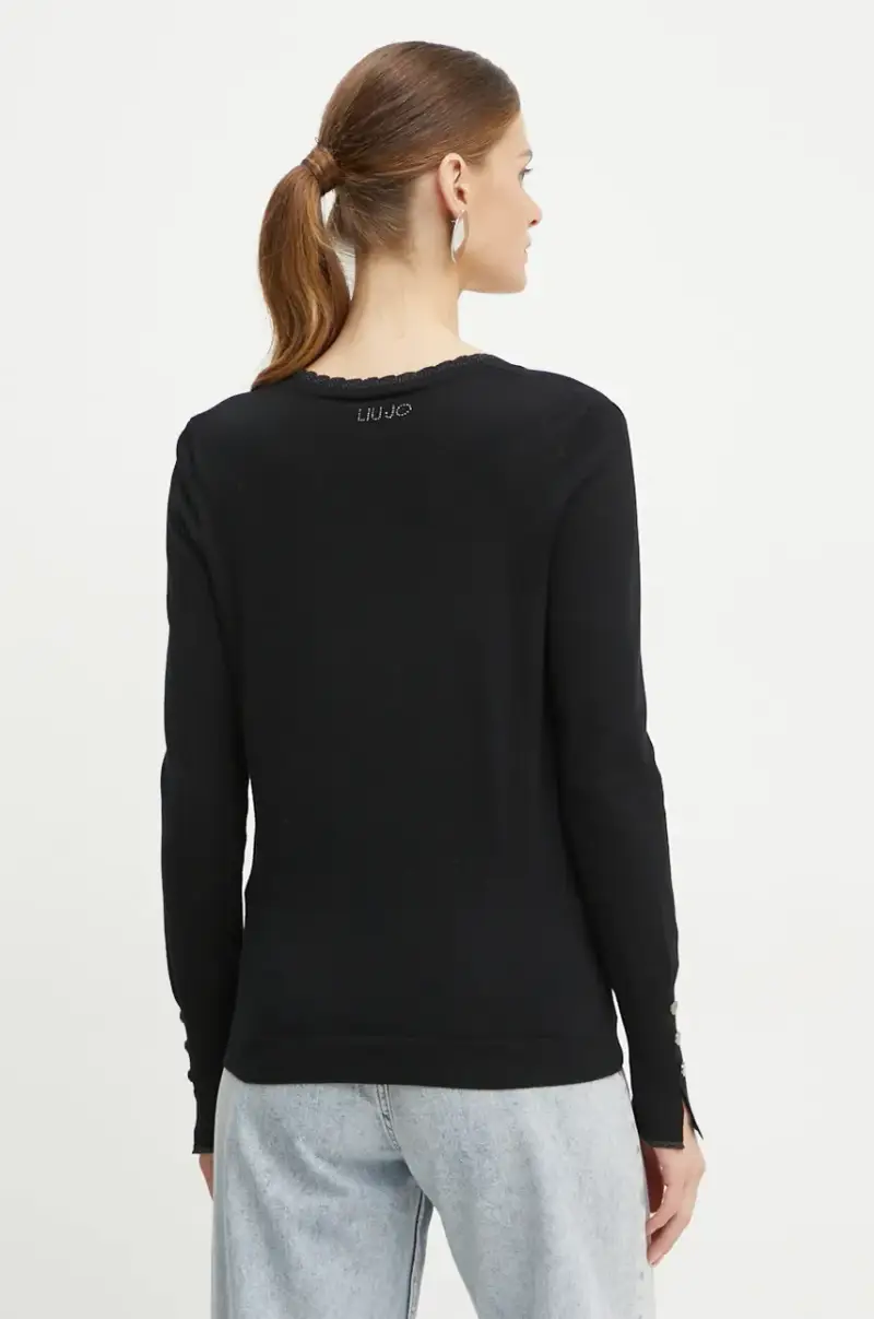 Liu Jo Cardigan Donna Nero 3395429 miniatura 3