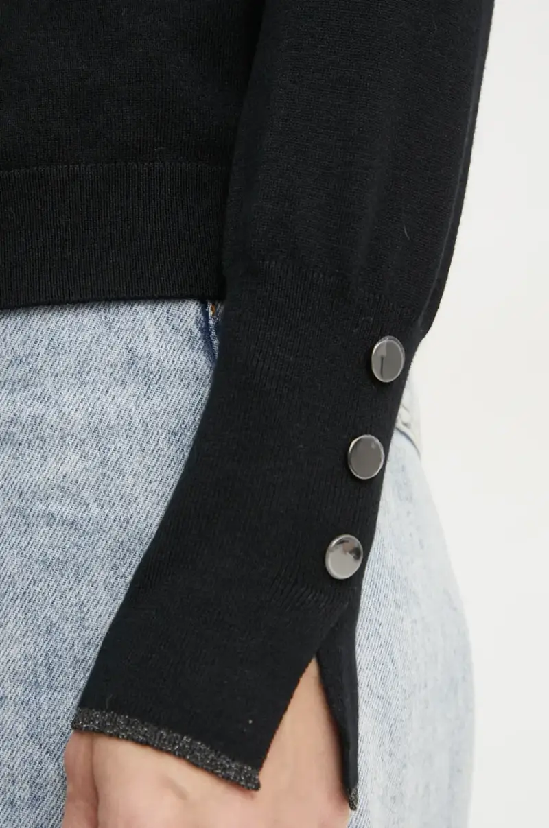 Liu Jo Cardigan Donna Nero 3395429 miniatura 5