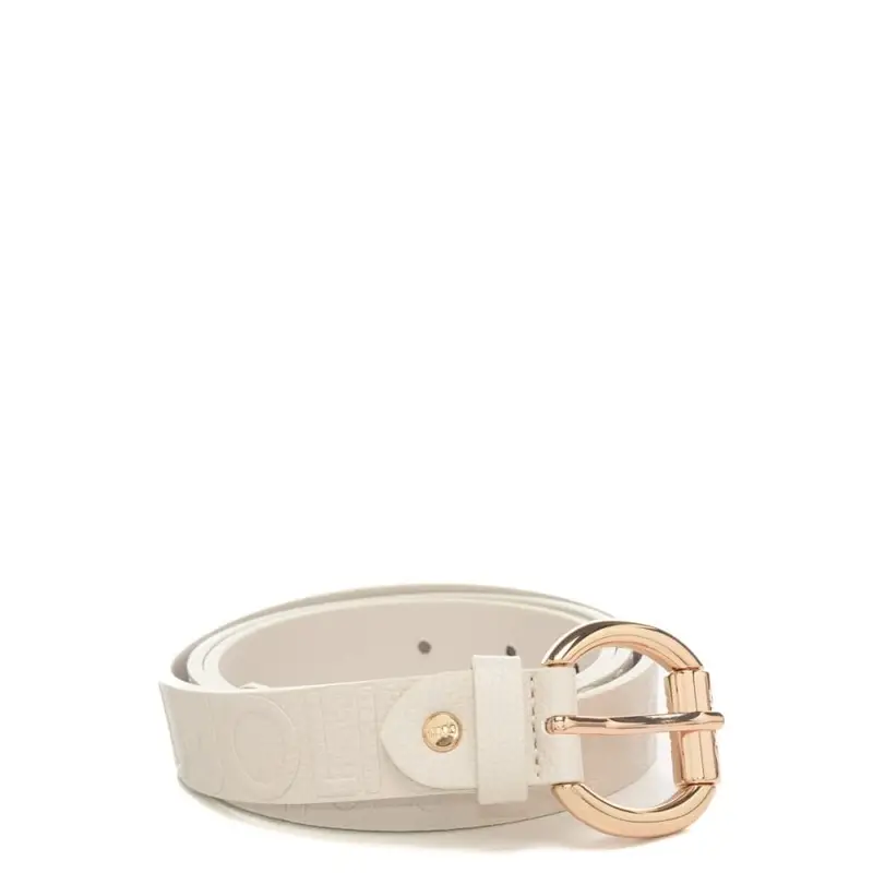 cintura da donna con logo lettering in rilievo marmo