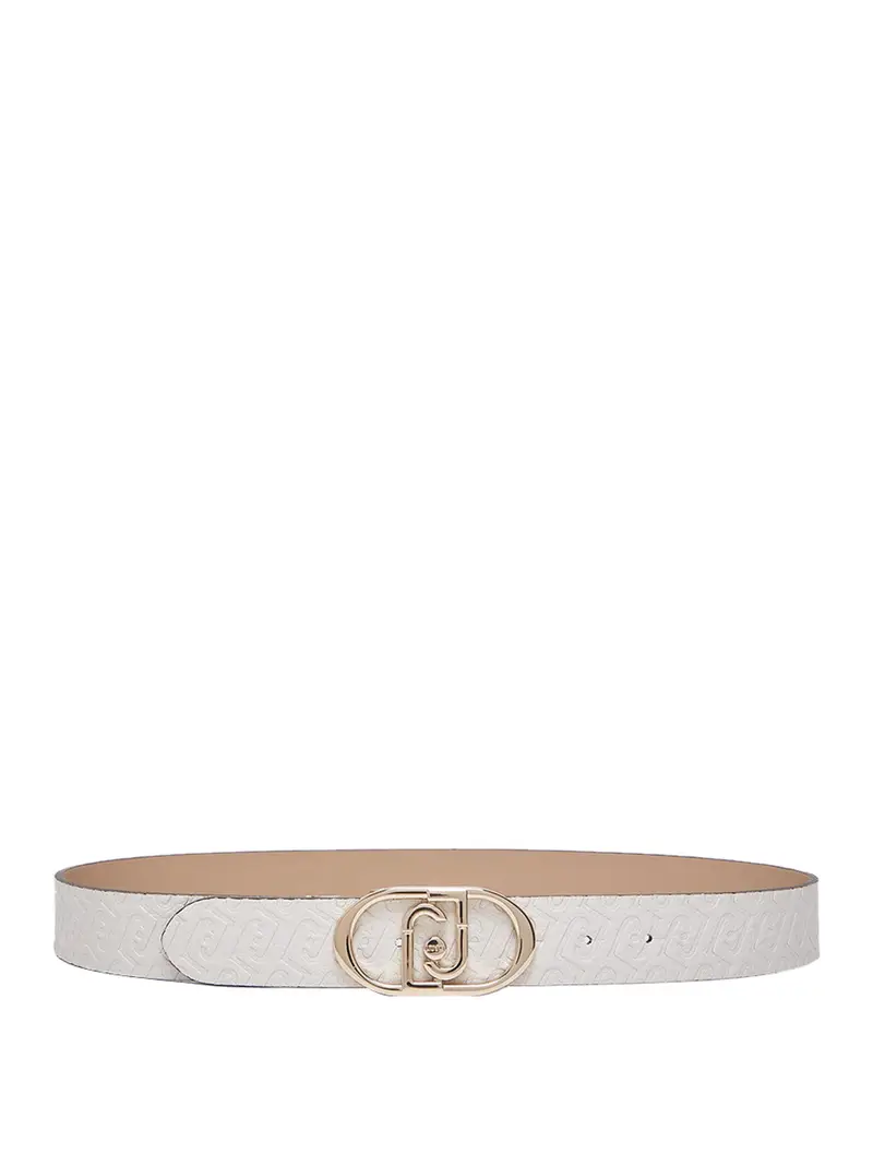 cintura liu jo reversibile da donna - beige