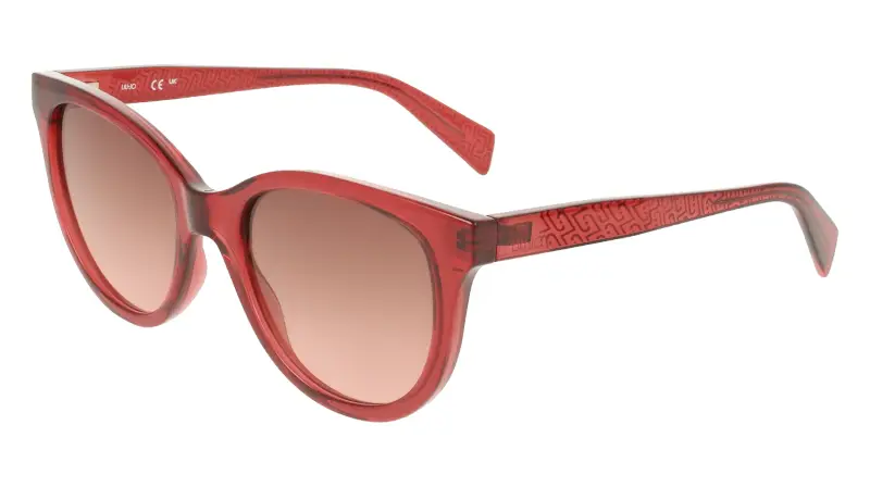 Donna Liu Jo LJ825S 624 Occhiali da sole Bio-iniettato Rosso Marrone Geometrica Normale
