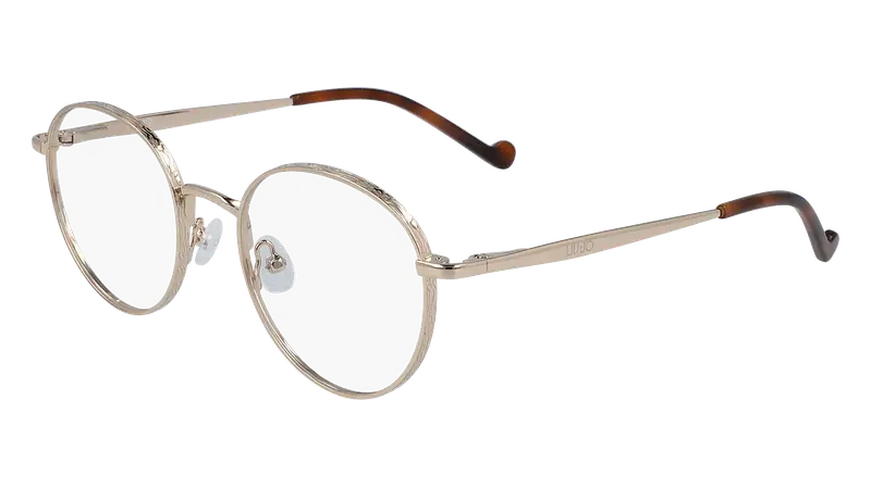 Liu Jo Donna LJ2147 718 Montature da vista Metallo Oro  Rotonda  Fotocromatiche