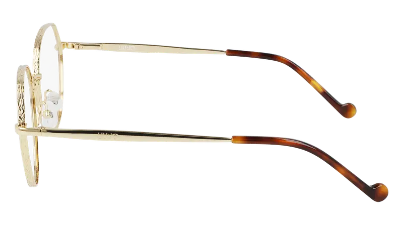 Liu Jo Donna LJ2154 717 Montature da vista Metallo Oro Rotonda Normale miniatura 2