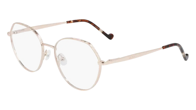 Liu Jo Donna LJ2154 721 Montature da vista Metallo Oro  Rotonda  Normale