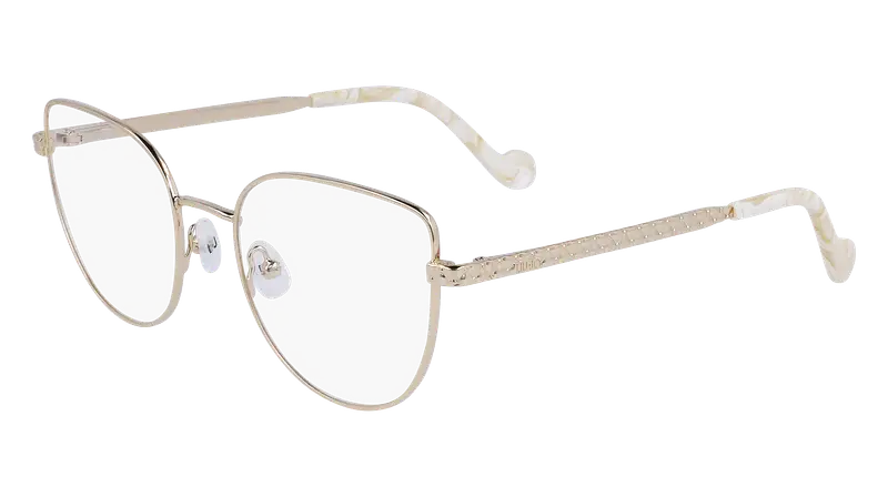 Liu Jo Donna LJ2166 718 Montature da vista Metallo Oro  Cat Eye Normale Normale