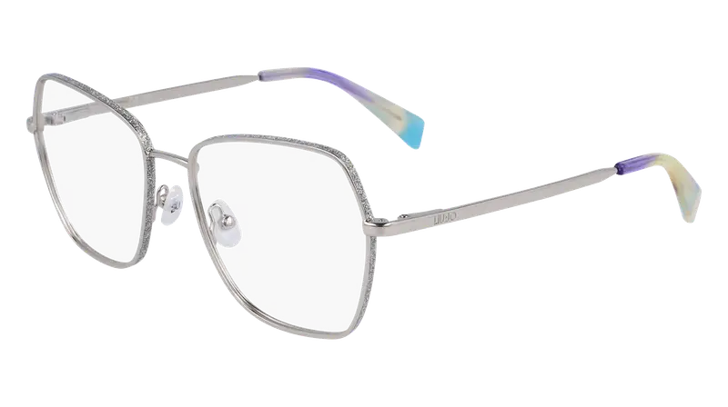 Liu Jo Donna LJ2172 040 Montature da vista Metallo Argento  Geometrica Normale Normale