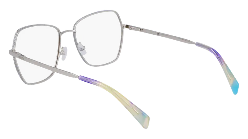 Liu Jo Donna LJ2172 040 Montature da vista Metallo Argento Geometrica Normale Normale miniatura 2