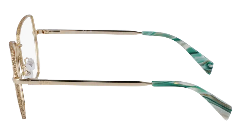 Liu Jo Donna LJ2172 716 Montature da vista Metallo Oro Geometrica Normale Normale miniatura 3