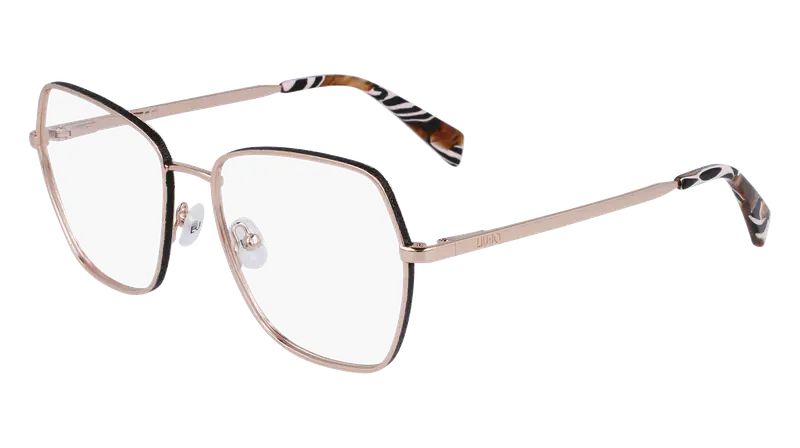 Liu Jo Donna LJ2172 722 Montature da vista Metallo Oro  Geometrica Normale Normale