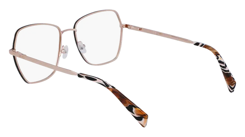 Liu Jo Donna LJ2172 722 Montature da vista Metallo Oro Geometrica Normale Normale miniatura 2