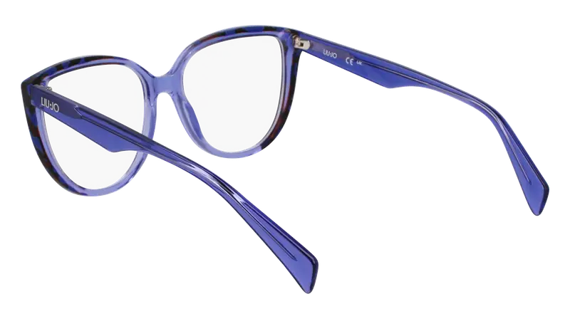 Liu Jo Donna LJ2807 438 Montature da vista Acetato Blu Cat Eye Normale miniatura 3