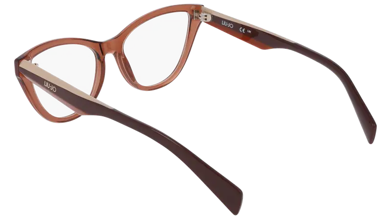 Liu Jo Donna LJ2824 210 Montature da vista Acetato Marrone Cat Eye Normale miniatura 3