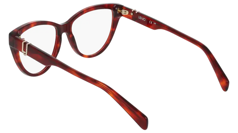 Liu Jo Donna LJ2826R 640 Montature da vista Acetato Rosso Cat Eye Normale miniatura 3