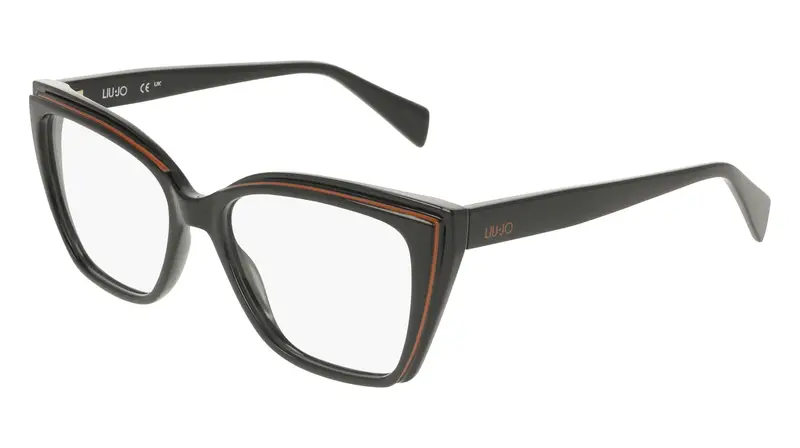 Donna LJ2837 001 Montature da vista Bio-iniettato Nero Farfalla Normale