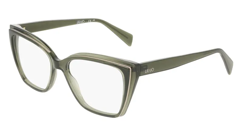 Donna LJ2837 310 Montature da vista Bio-iniettato Verde Farfalla Normale