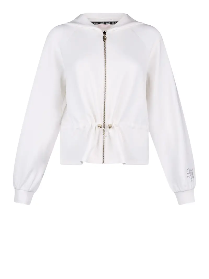 felpa cappuccio liu jo da donna - bianco
