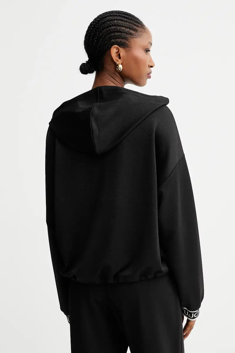 felpa donna colore nero con cappuccio TF5285.J4747 miniatura 3