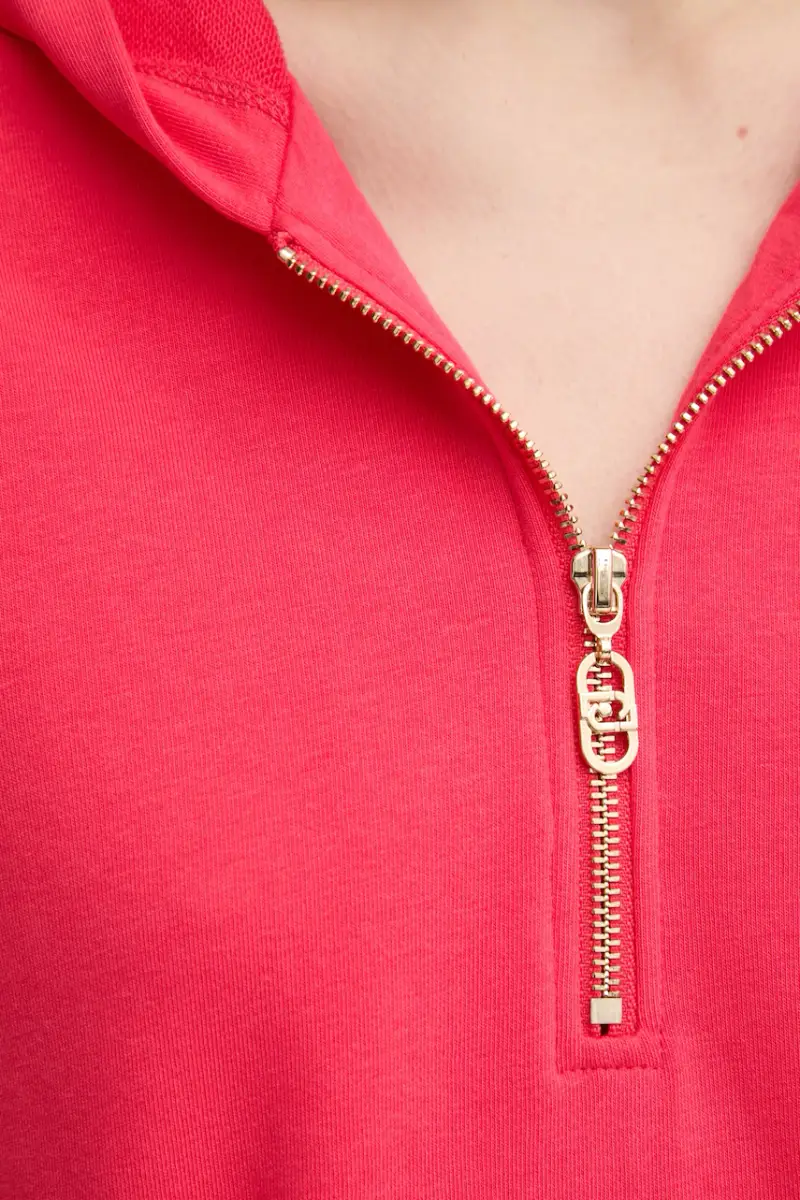 felpa donna colore rosa con cappuccio TA5049 FS000 miniatura 5