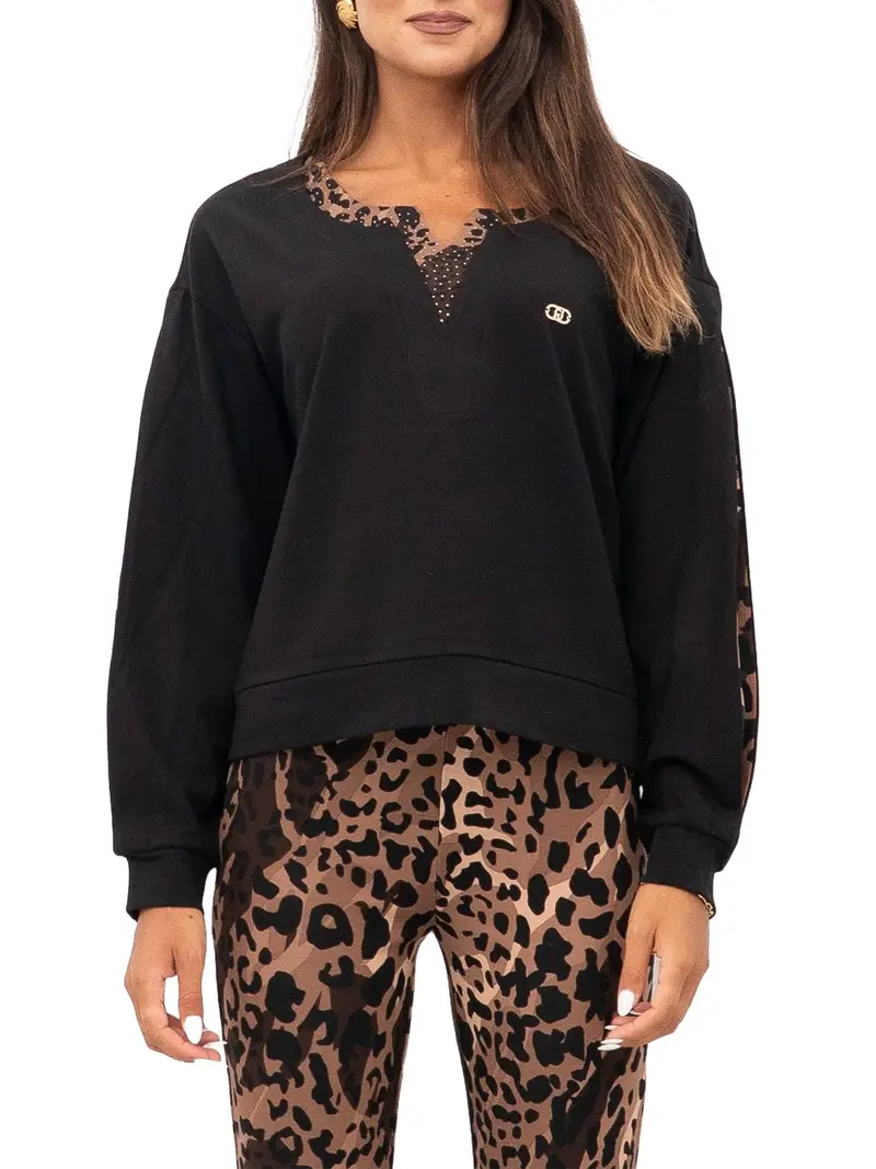 felpa liu jo da donna - nero