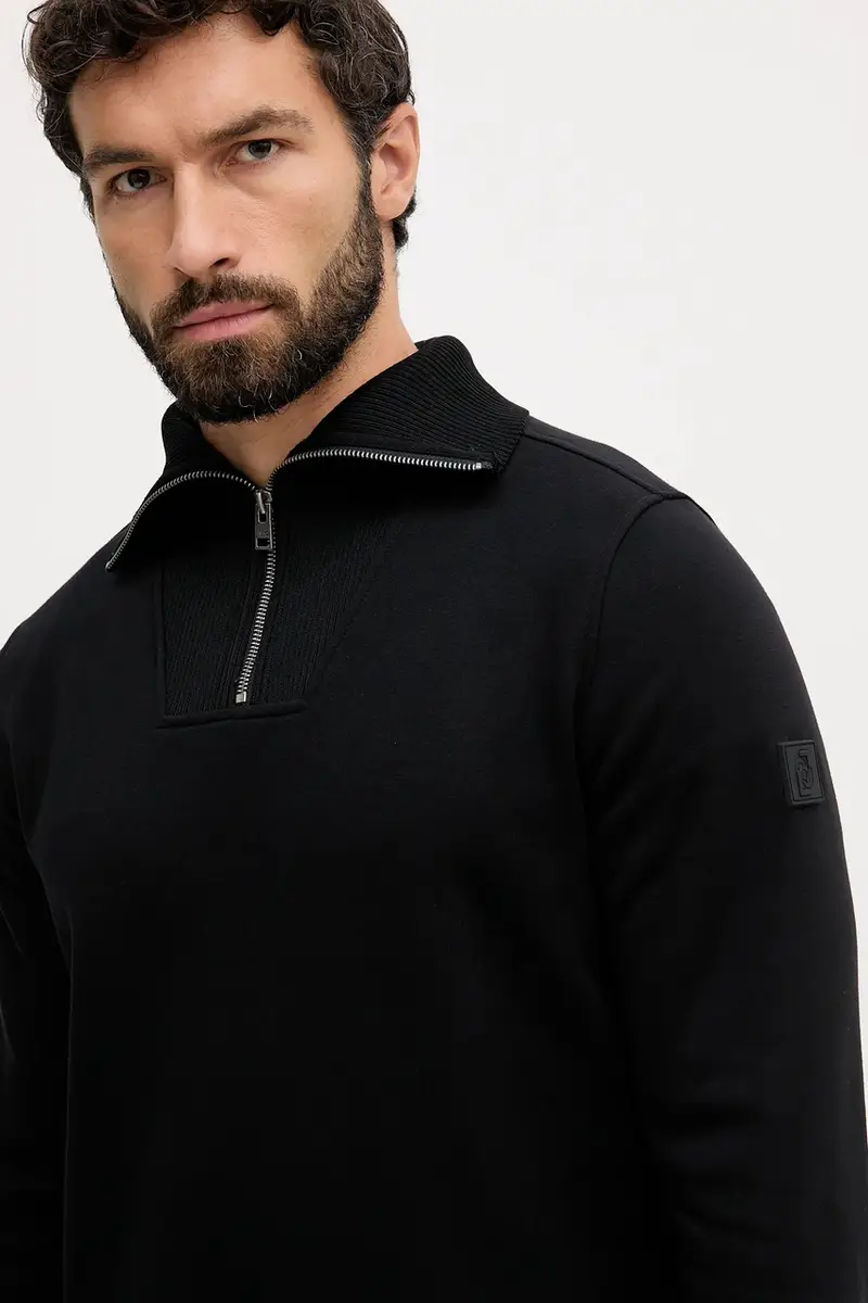 felpa uomo colore nero QF5053.F0328 miniatura 4