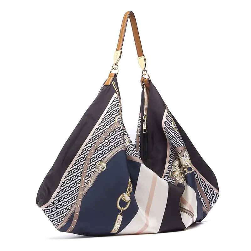 Foulard Bag Borsa a spalla AA6194 T2745 Stampa Metal Nero