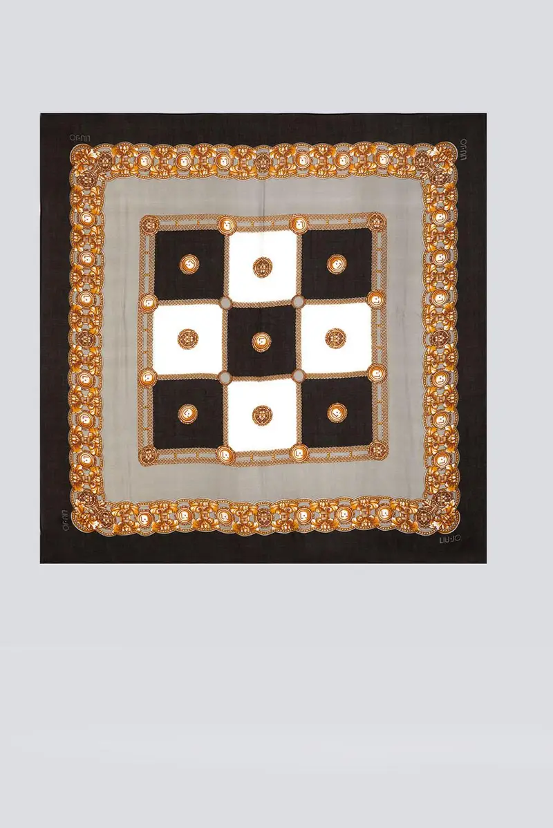 Foulard con stampa miniatura 2