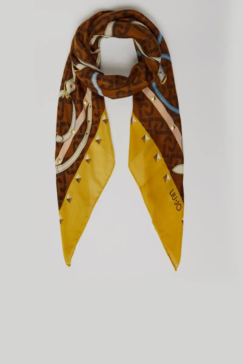 Foulard con stampa miniatura 2