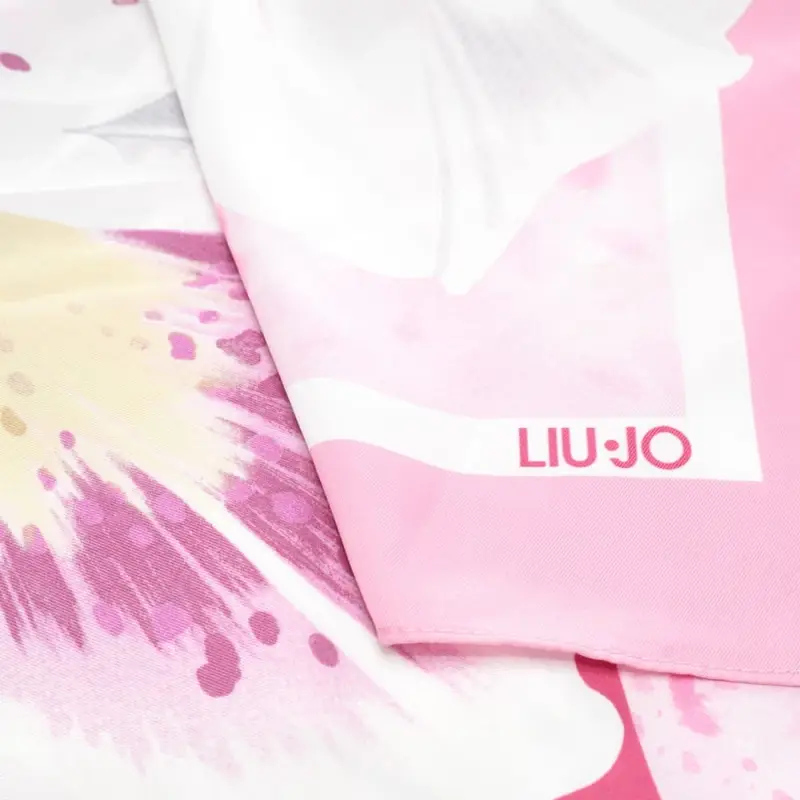 foulard da donna con stampa floreale orchidea miniatura 3