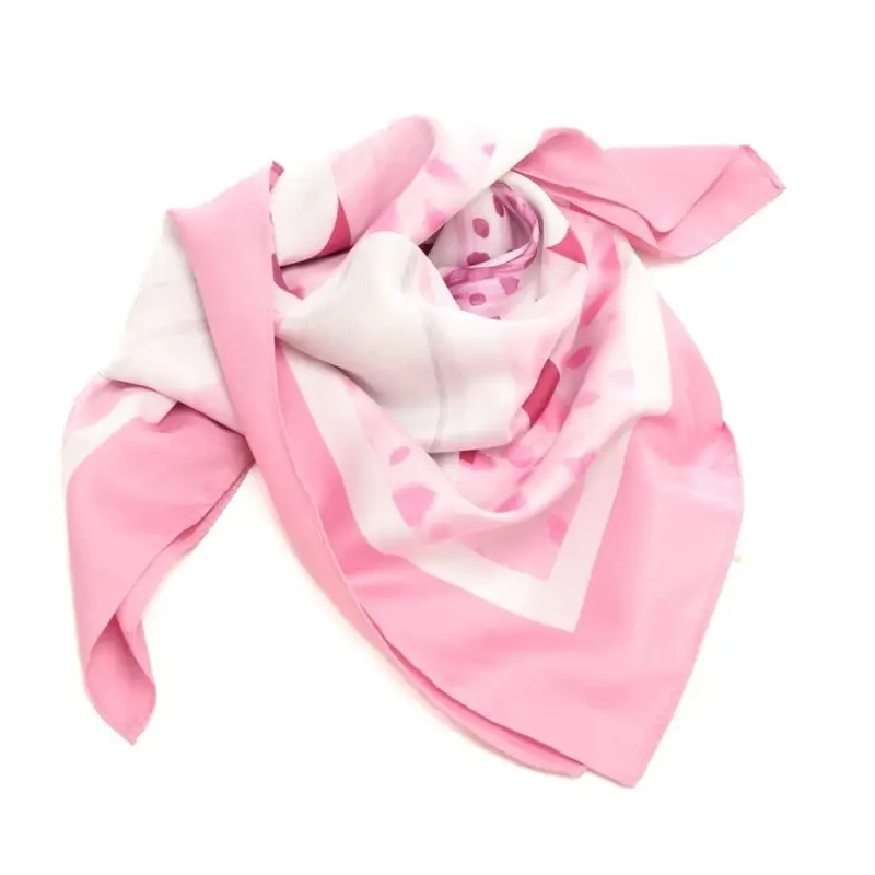 foulard da donna con stampa floreale orchidea