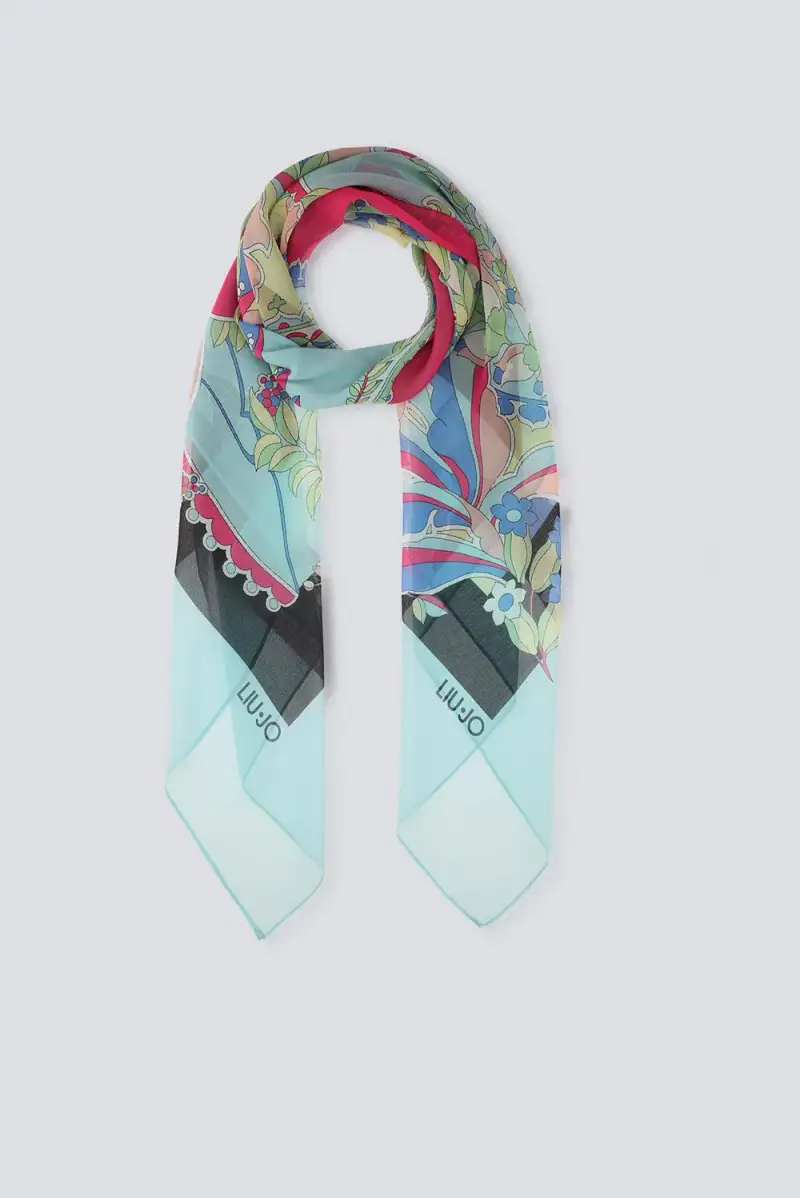 Foulard ecosensibile in chiffon miniatura 3