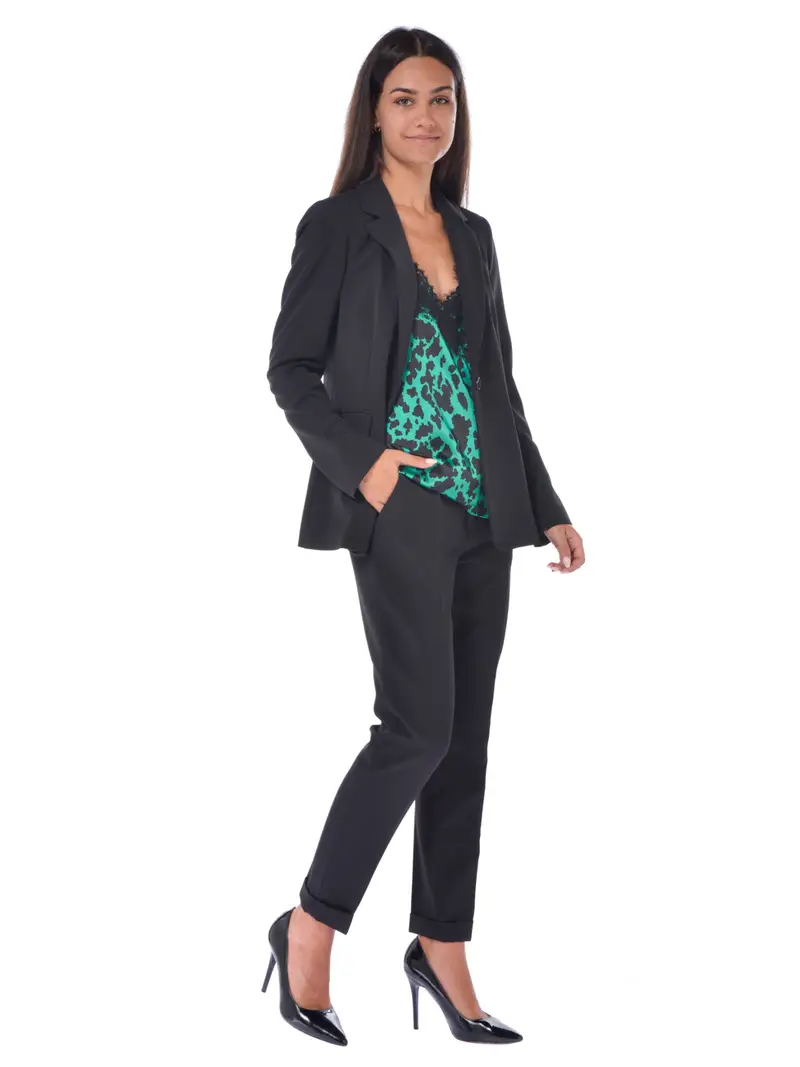 giacca da donna Liu Jo monopetto con tasche NERO miniatura 2