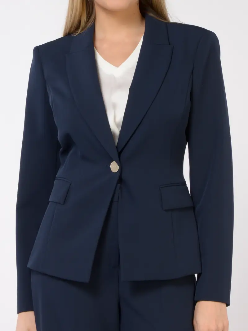 giacca da donna Liu Jo Slim Fit a monopetto Blu