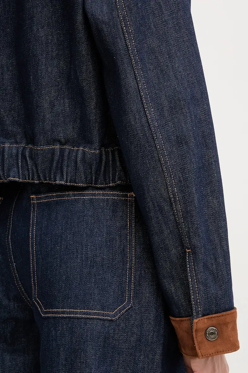 giacca di jeans colore blu navy UF5084.DS073 miniatura 5