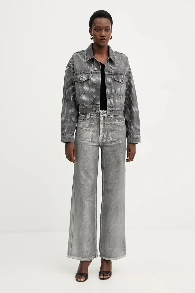 giacca di jeans colore grigio UF5088.D5020 miniatura 2