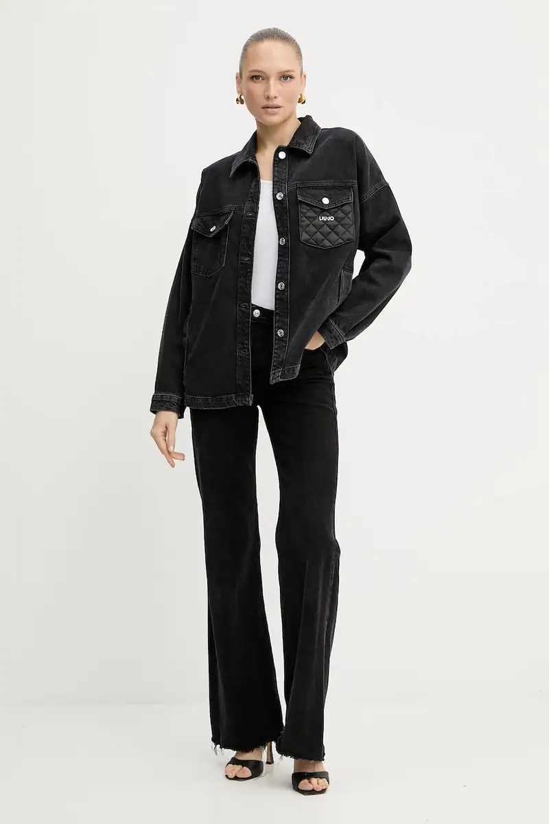 giacca di jeans colore nero UF5111.D4927 miniatura 2