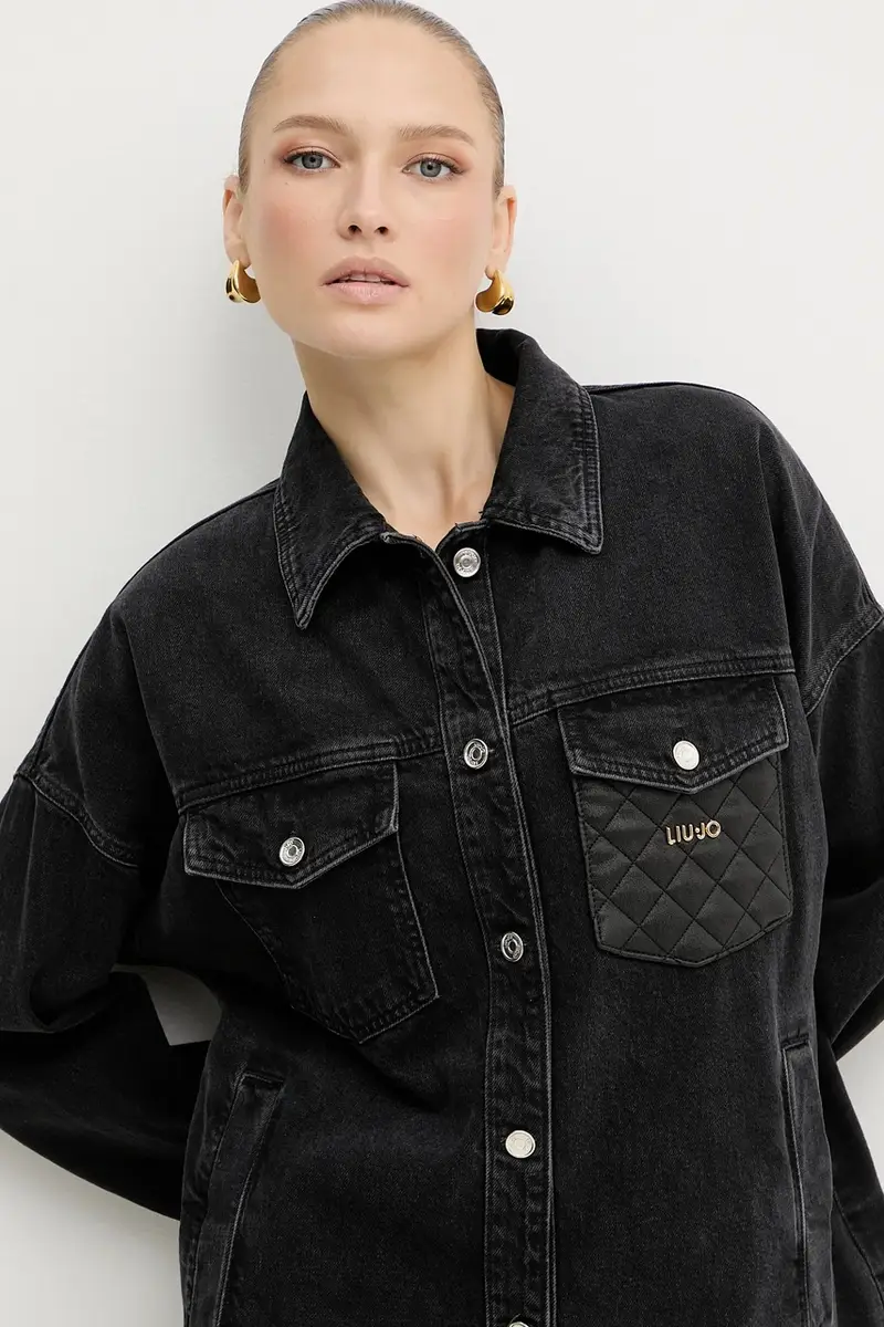 giacca di jeans colore nero UF5111.D4927 miniatura 4