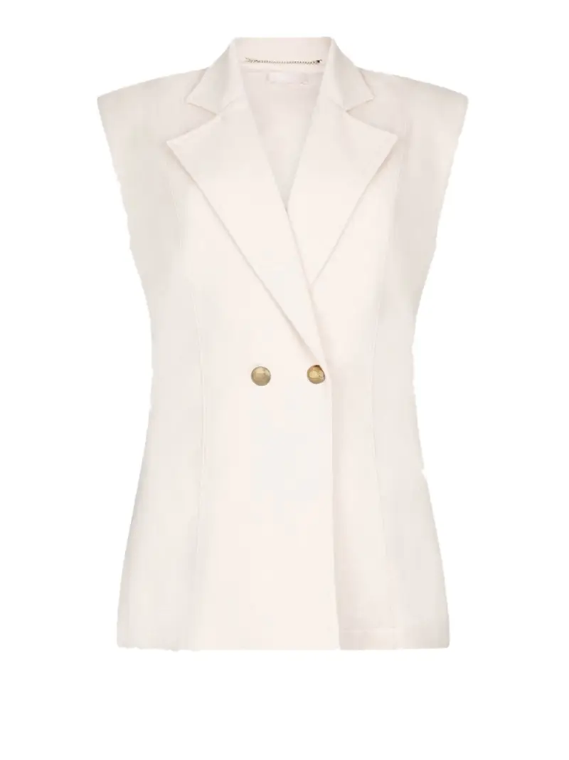 gilet liu jo da donna - avorio