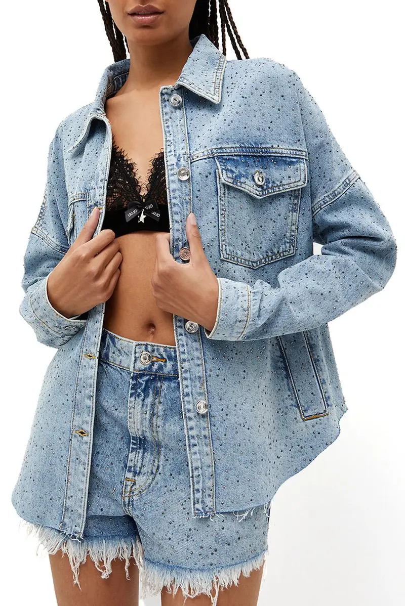 Giubbotto in denim miniatura 3