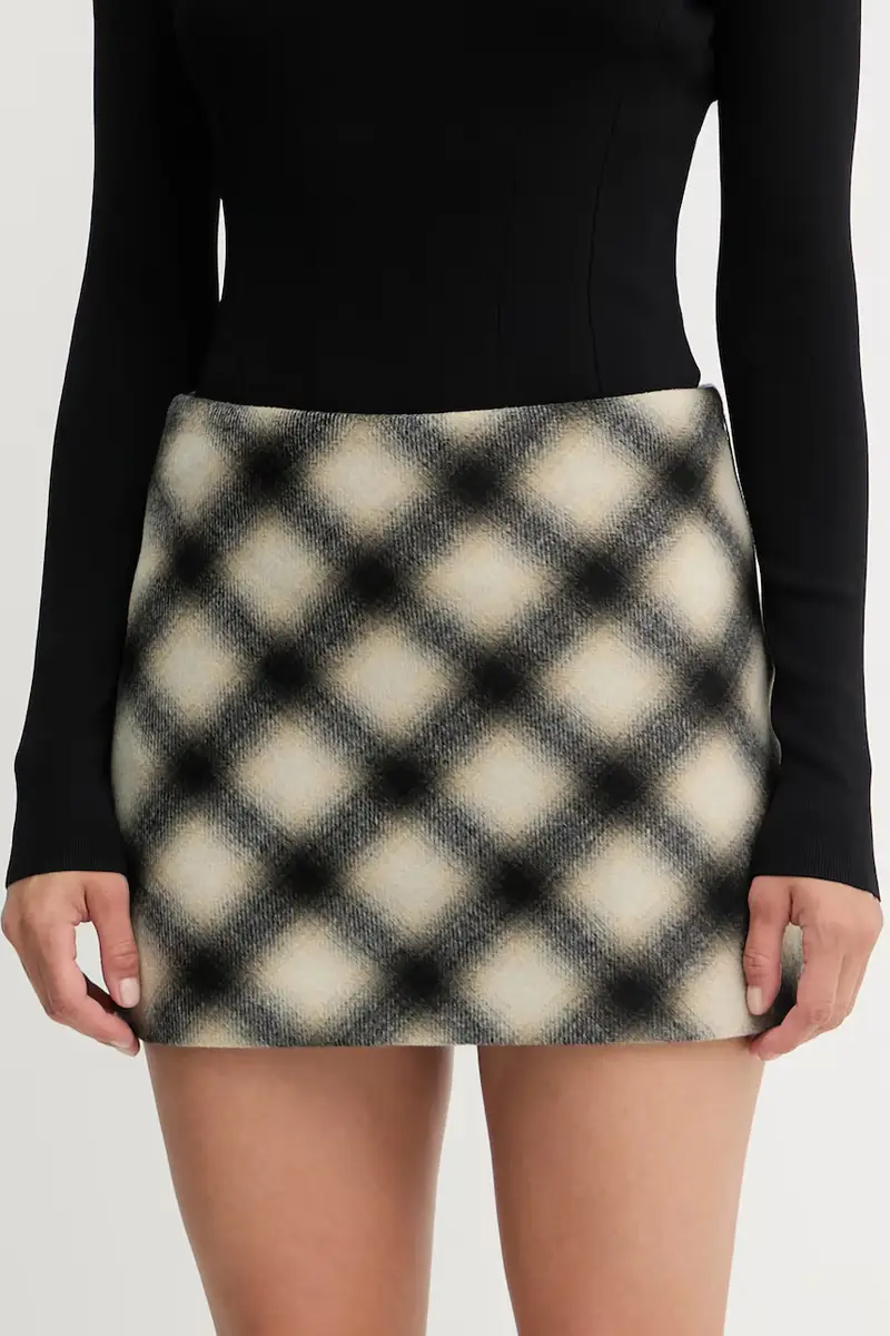 gonna con aggiunta di lana colore beige MF5194 T079A