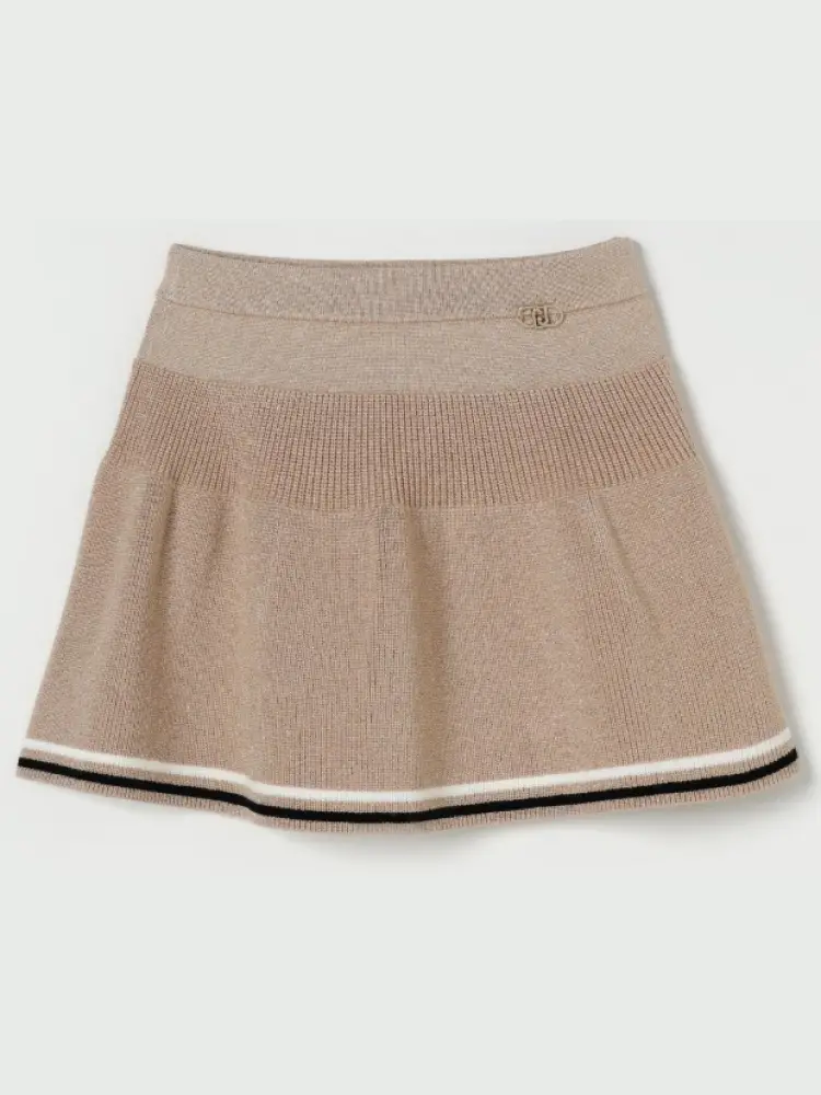 gonna kids/junior in maglia beige