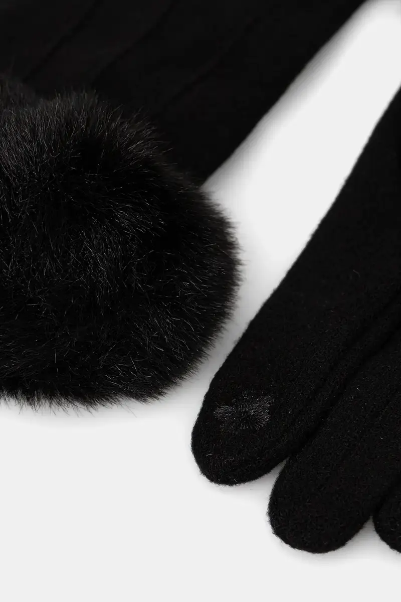 Liu Jo Guanti Donna Nero 3645224 miniatura 2