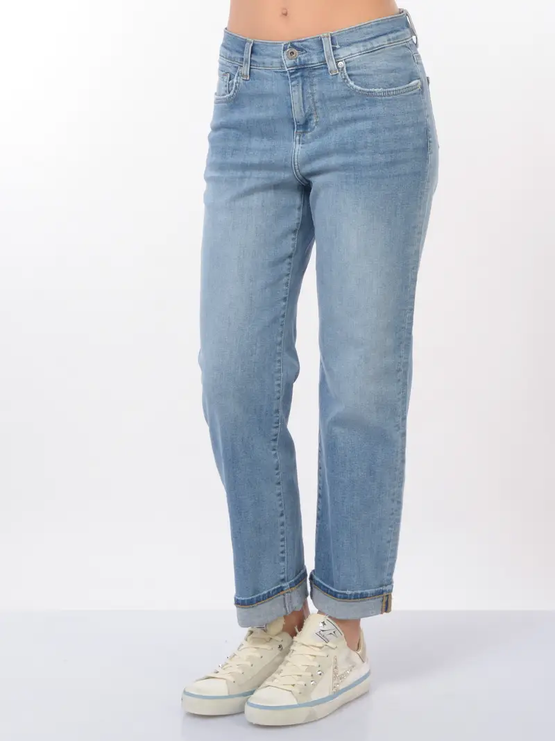 jeans da donna Liu Jo Boy Fit con Low Waist Blu